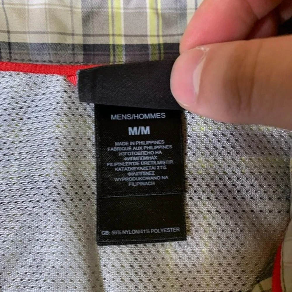 North Face Mens Medium‎ Pine Knot Plaid Shirt
